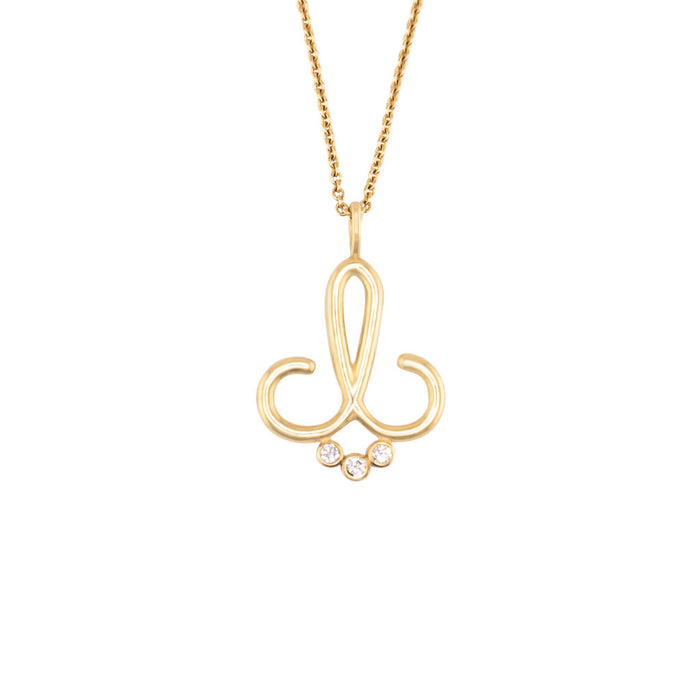 Cup & Belle Signature Logo Smile Necklace