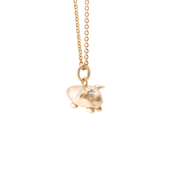 Cup & Belle Guinea Pig 14K Necklace
