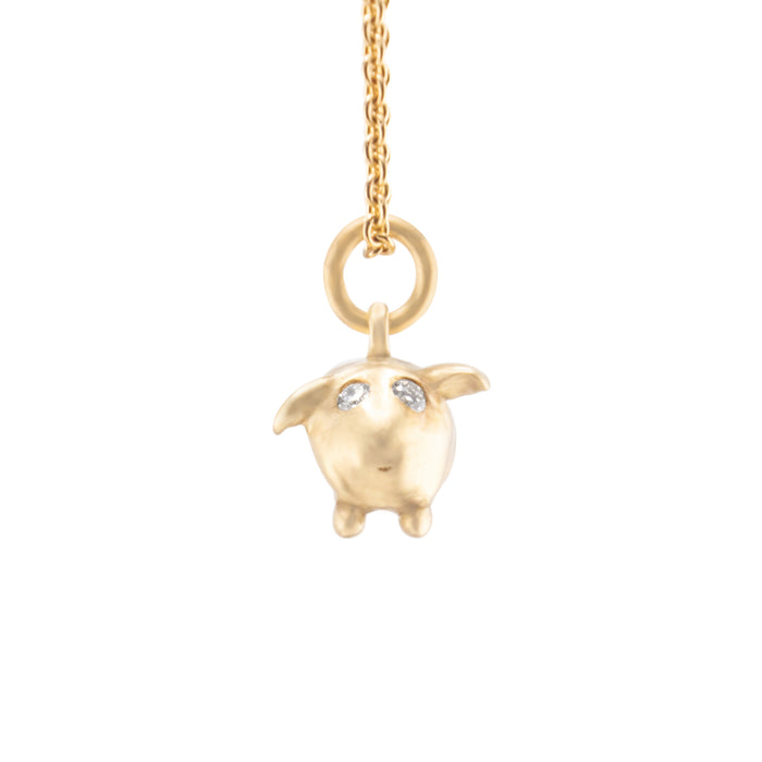 Cup & Belle Guinea Pig 14K Necklace