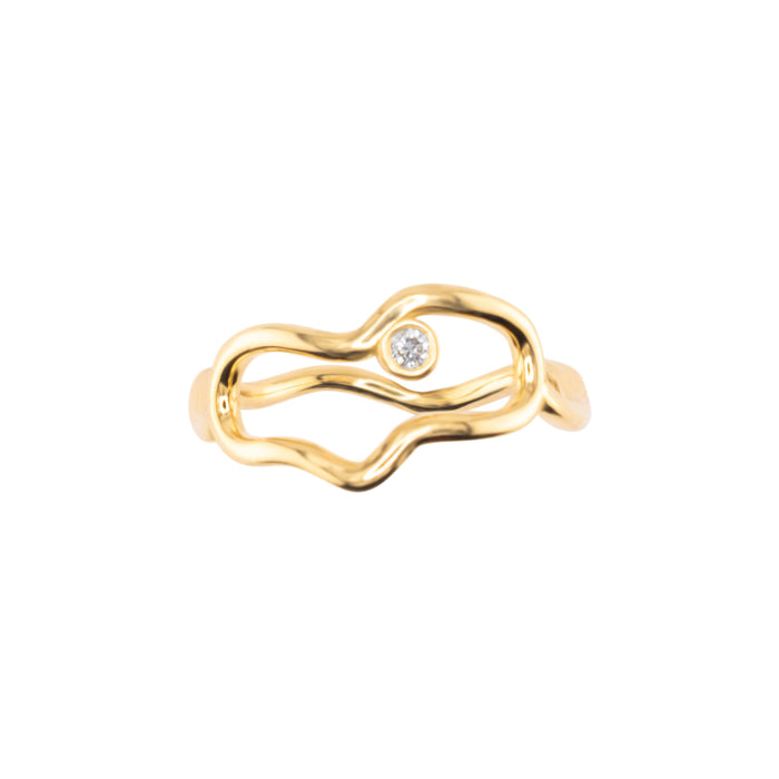 Groovy Heart Ring