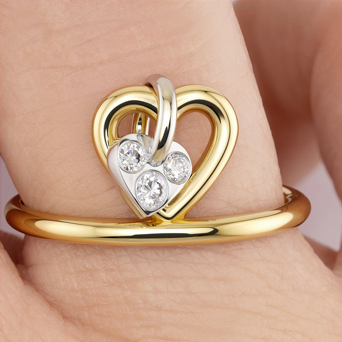 Hanging Heart Ring