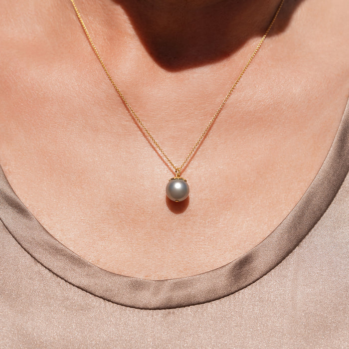 Organic Berry Tahitian Pearl Necklace