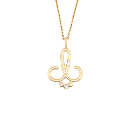 Cup and Belle Signature Logo Smile Necklace - Cup and Belle