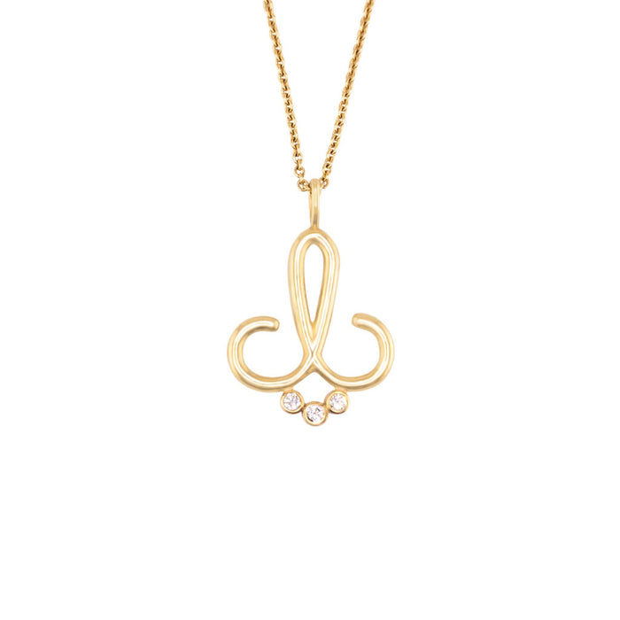 Cup and Belle Signature Logo Smile Necklace - Cup and Belle